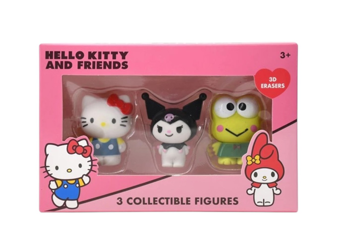 HELLO KITTY Gomme da Cancellare 3D 5cm  – In box da 3pz 2ass…x12